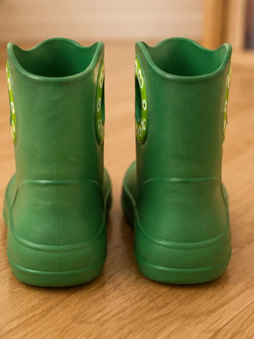 OKABASHI Kids Green Rain Boots | Made in USA | Size 9 Toddler | Waterproof